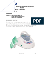 MANUAL de USO Del Nebulizador Ultrasónico SF-2010 - Silfab