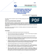 Electrofusion Jointing of Polyethylene (Pe) Pipe and Fittings For Pressure Applications