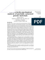 1996 Thermo-Hydro-Mechanical Analysis of Partially Saturated Porous Materials