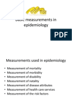 Epidemilogy Measurment Methods