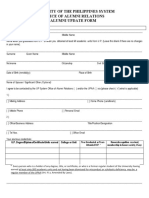 UPS OAR Alumni Update Form UPAA Application Option OAR and UPAA Privacy Notices