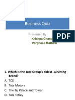 Business Quiz: Presented by