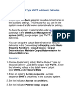 Assigning Output Type WMTA To Inbound Deliveries