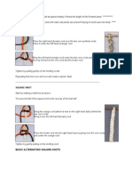 Half Knot: Basic Alternating Square Knots