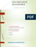 Human Resource Management: Industrial Disputes Act 1947