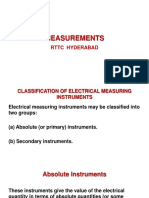 Measurements: RTTC Hyderabad