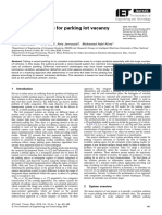 Trajectory Analysis For Parking Lot Vacancy Detection System