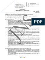 Economics Chapter 2: Law of Demand Class: XII (ISC) 2018-2019