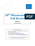 AP Microeconomics Full Review: Updated: 2015-2016