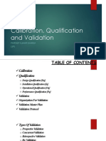 Calibration - Qualification and Validation