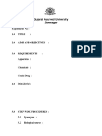 Gujarat Ayurved University Jamnagar: Experiment No: 1.0 Title