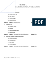 Database Applications and Privacy Implications: Multiple Choice: 1