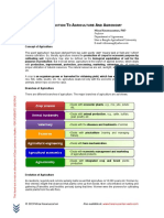 Introduction To Agriculture and Agronomy