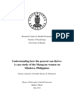 Understanding How The Poorest Can Thrive: A Case Study of The Mangyan Women On Mindoro, Philippines