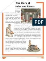 The Story of Romulus and Remus Differentiated Differentiated Reading Comprehension Activity Ver 3