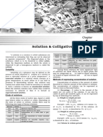 Solution and Colligative Properties