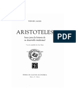 Werner Jaeger Aristoteles Bases para La Historia de Su Desarrollo Intelectual PDF