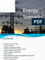 Energy Scenario: Presented By-Kratika Agarwal BE/25007/2016