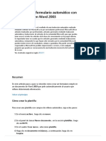 Cómo Crear Un Formulario Automático Con Campos Fill-In en Word 2003