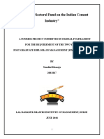 Designing A Mutual Fund On The Indian Cement Industry Final (Print Copy)