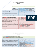 Use of Gerunds and Infinitives: Infinitive