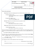 Worksheet On Tenses