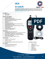 Ficha Tecnica Luxometro Lux29 PDF