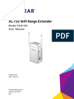 Ac750 Wifi Range Extender: Model E X6100 User Manual