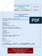 STA301-Statistics and Probability: Solved MCQS From Final Term Papers