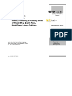 KHAADI SHOP - LINKROAD MODEL TOWN LAHORE - BOQ - ID PLUMBING WORKS - 15-12-2017