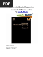 Advances in Chemical Engineering - Vol 30 Multiscale Analysis