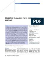 Prueba de Trabajo de Parto en Cesarea Anterior PDF