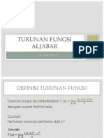 Turunan Fungsi Aljabar