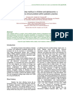 Type 2 Diabetes Mellitus in Children and Adolescents: A Relatively New Clinical Problem Within Pediatric Practice