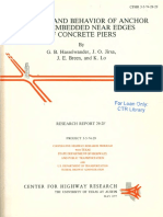 Strength & Behaviour of Anchor Bolts in Pedestals PDF