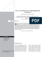 The Use of Polystyrene in Lightweight Brick Production: Sohrab Veiseh and Ali A. Yousefi