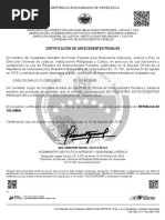 Certificación de Antecedentes Penales: Colombia