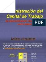 Administraciòn Del Capital de Trabajo