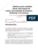 Test Estadísticos para Variables Cualitativas