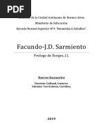 Prologo de Borges Sobre El Facundo de Sarmiento