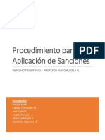 Procedimiento de Aplicación de Sanción