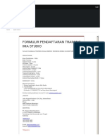 Formulir Pendaftaran Training Ima Studio: Daftar Online