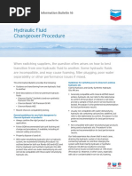 Hydraulic Fluid Changeover Procedure: Marine Lubricants Information Bulletin 16