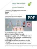 Investigating The Effect of PH On Amylase Activity Ss 34