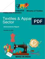 Textiles Sector - Achievement Report