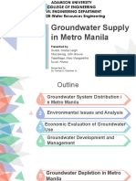 Groundwater Supply in Metro Manila