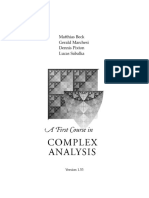 Complex Analysis