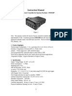 Instruction Manual: PID Temperature Controllers For Espresso Machines - 09/08/2007