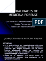 Generalidades de Medicina Forense