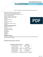 Emprego de Pronomes PDF